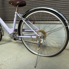 自転車　26インチ　パープル　紫の画像