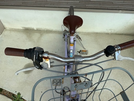 自転車　26インチ　パープル　紫