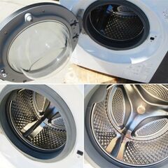 アイリスオーヤマ ドラム式洗濯機　8.0㎏ CDK832 2021年製　コンパクトタイプ　単身　少数家族　「ふんわりシワ取り」　IRIS OHYAMA　164ZSの画像