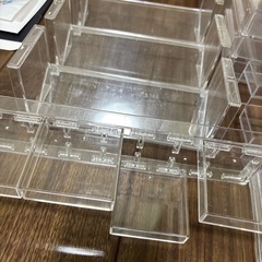 ディスプレイケース メイク収納ケース クリア7個セットの画像