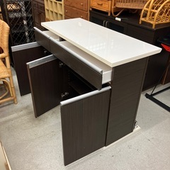 A2510-390 NITORI キッチンカウンター バー　カウンター ダークブラウン キズ汚れ有りの画像