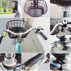 ヤマハ　電動アシスト自転車「PAS SION-U（パス シオンユー）」動作良好　タイヤサイズ　20×1.75　YAMAHA　軽量コンパクトモデル　166ZSの画像