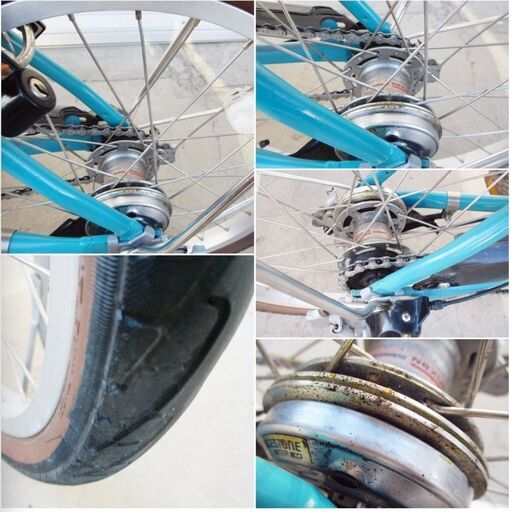 ヤマハ　電動アシスト自転車「PAS SION-U（パス シオンユー）」動作良好　タイヤサイズ　20×1.75　YAMAHA　軽量コンパ