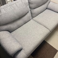 ニトリ ソファ 3人掛け（布張り）グレーの画像