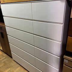 【ジャングル深井店】★ニトリ ハイチェスト クエス 120-6WH 収納家具 家具 堺市（中区 堺区 東区 西区 南区 北区）和泉市 河内長野市 富田林市 松原市 狭山市 深井 【FU2831】の画像