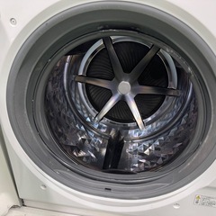 181 パナソニック　ドラム式洗濯機　キューブル　乾燥機能付き　10/3kg 小型　一人暮らし　左開き　ホワイトカラーの画像