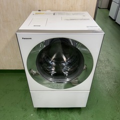 181 パナソニック　ドラム式洗濯機　キューブル　乾燥機能付き　10/3kg 小型　一人暮らし　左開き　ホワイトカラーの画像
