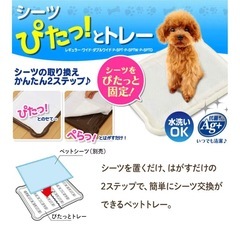 アイリスオーヤマ 犬 トイレ シーツぴたっとトレー ダブルワイド ホワイト P-SPTDの画像