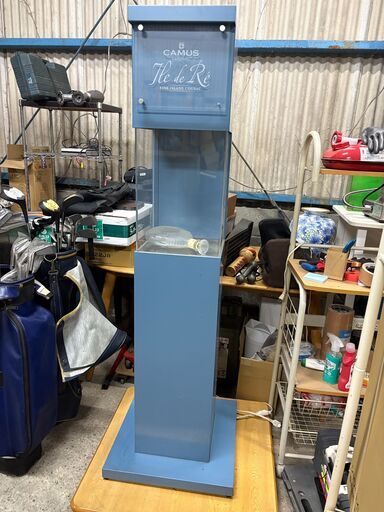 CAMUS カミュ 店頭用 ショーケース ディスプレイ什器 照明付き 現状渡し 約160cm コニャック ブランデー用什器