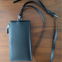 【美品】BAYFLOW/スマホ・ウォレット一体型ショルダーバッグ/ブラックの画像