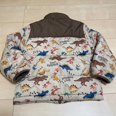 110サイズ　恐竜柄ダウン　アウターの画像