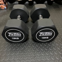 美品ジムダンベル15kg2個セットの画像
