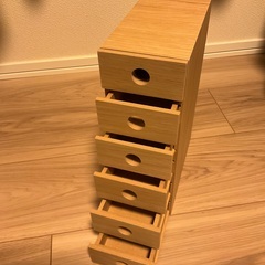 無印良品　木製小物収納６段の画像