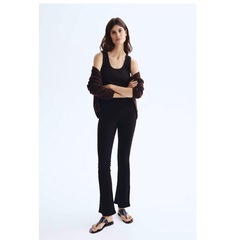 Ｈ&M MAMA BEFORE&AFTER リブパンツ マタニティ フレアパンツの画像