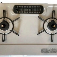 Rinnai 2バーナー ガスコンロ ホワイトの画像