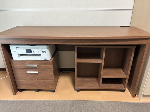 【決まりました】パソコンデスク・ワゴン・シェルフ 3点セット（直接引取限定）