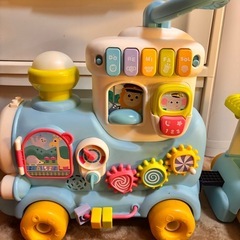 電車型おもちゃ&音と光の知育テーブルの画像