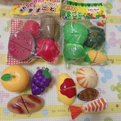 ①おままごと ままごと キッチン 野菜 果物 ケーキ お寿司 カトラリー セット ①の画像