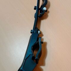 加古川　ソトのマ　中古部品　サイドスタンド　キックスタンド　アルミ製　黒色　ディスクブレーキOK　リムブレーキOKの画像