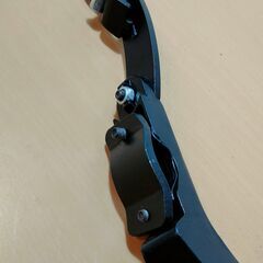 加古川　ソトのマ　中古部品　サイドスタンド　キックスタンド　アルミ製　黒色　ディスクブレーキOK　リムブレーキOKの画像