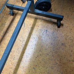 キャスター付き 回転式 ホワイトボード 片面黒板の画像