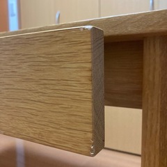 無印良品 タモ材テーブルの画像