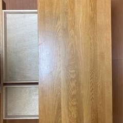 無印良品 タモ材テーブルの画像