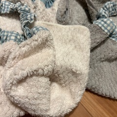ふわふわタオルエプロン記名ありの画像