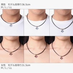 TAOネックレス スリム ARANmini CPGD レッドラメ LLの画像