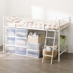 ニトリ　スチールミドルベッドの画像