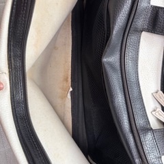 【価格要相談】【訳あり格安】ミズノプロ　ボストンバッグ ホワイト/ブラック　遠征用の画像