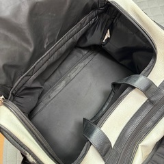 【価格要相談】【訳あり格安】ミズノプロ　ボストンバッグ ホワイト/ブラック　遠征用の画像