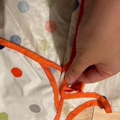 ポケット付き離乳食長袖エプロン2枚の画像