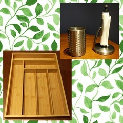 キッチン大セット　ブレンダー　トースター　ステンレス製の鍋とフライパン　Pyrex ベーキング ​​トレイ　ナイフブロックの画像