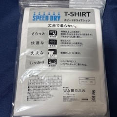 メンズ　3L  白　シャツ　丸首　カインズ　の画像