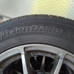 215/60r16good year 2023年製ほぼ新品とアルミホイール4本の画像