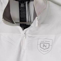 【未使用】NOEL ASMAR ノエルアスマール ハーフジップ 半袖 ライディングシャツ XS ホワイト AE1825 レディース 乗馬 ウェア 馬術の画像