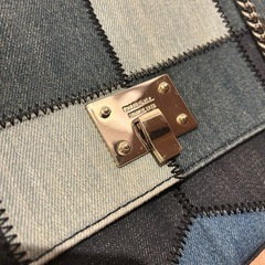 DIESEL　ディーゼル デニム　チェーン　パッチワーク　ショルダーの画像