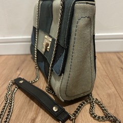 DIESEL　ディーゼル デニム　チェーン　パッチワーク　ショルダーの画像