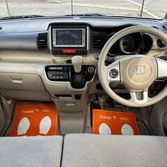 ご成約有難う御座いました。【総額コミコミ】広島発プライムゲート24年NBOX　GLパッケージ　車検令和９年１月１９日　新車ワンオーナー　社外ナビ　左パワースライドドア　　ETC　社外13インチアルミホイール　下回り防錆施工　タイミングチェーン　プライバシーガラス　スマートキー　修復歴無し　ディーラー系オートオークション仕入　軽自動車　格安の画像