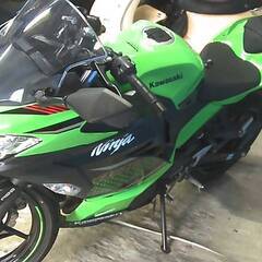 KAWASAKI ニンジャ400-2 黒/緑 車検残R9/3月 エンジン始動動画 名変で乗れます 半額配送キャンペーン 現状諸経費￥0- P-Yardの画像