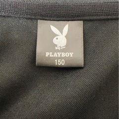 PLAYBOY 黒 クロップドジャケット 150 ショート丈 ジャージ ブルゾンの画像