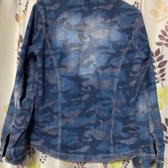 迷彩柄ブルーデニムの画像