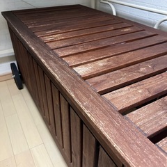 屋外用収納ベンチの画像