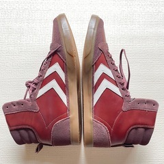 【新品】hummel ハイカットシューズ 茶色 ブラウン 26.5cmの画像