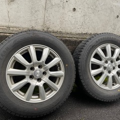 【スタッドレス】GOODYEAR 195/65R15 ホイール・ナット付き4本セットの画像