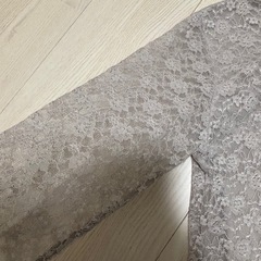 【 シースルーインナー】レース　裏地あり　グレー　M の画像