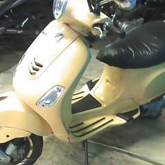 ベスパ VXL125 黄 エンジン始動確認 自賠責保険で乗れます 半額配送キャンペーン 期間限定 現状渡し諸経費￥0- 横浜 P-Yard の画像