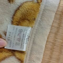 毛布（黄色）の画像