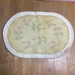 玄関マット　キッチンマット　ピンク　花柄　2枚の画像